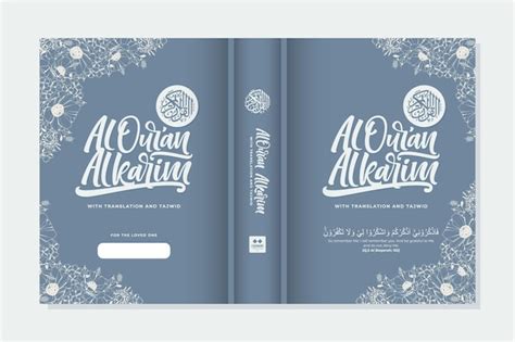 Premium Vector Floral Design Al Quran Book Cover