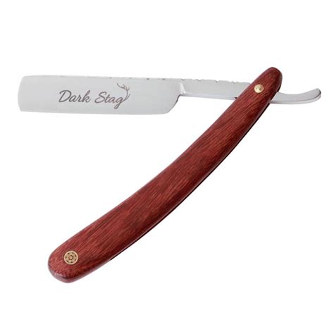 High Carbon Steel Cut Throat Razor Straight Razors Dark Stag