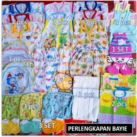 Jual Paket Perlengkapan Baju Bayi Baru Lahir Newborn Ekonomis Dan