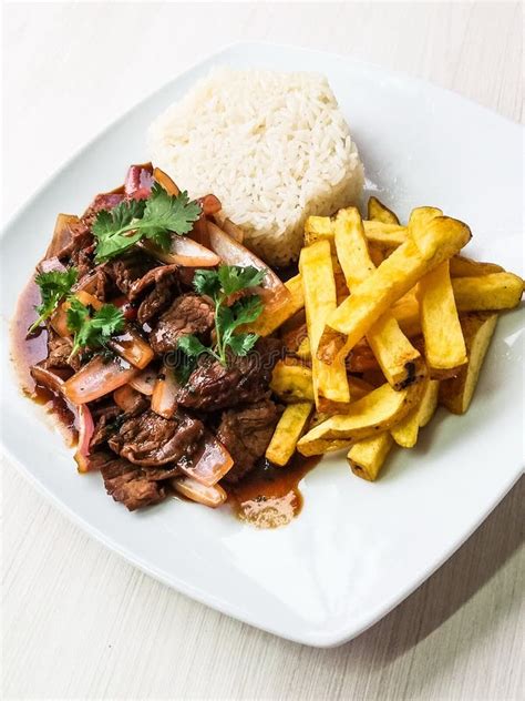 Traditional Peruvian Dish Lomo Saltado Beef Saltado Lomo Saltado Is A