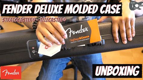 Fender Deluxe Molded Case Unboxing Stratocaster Telecaster Youtube