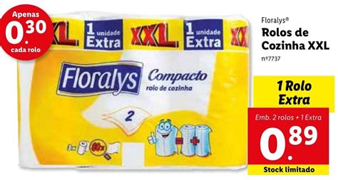 Promoção Floralys Rolos de Cozinha XXL em Lidl