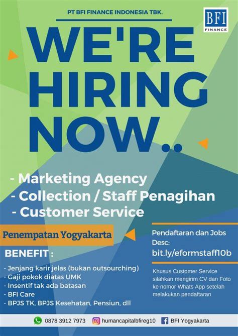 Lowongan Kerja Marketing Agency Collection Staff Penagihan