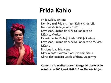 Todo Sobre Frida Kahlo Para Kinder Imagui