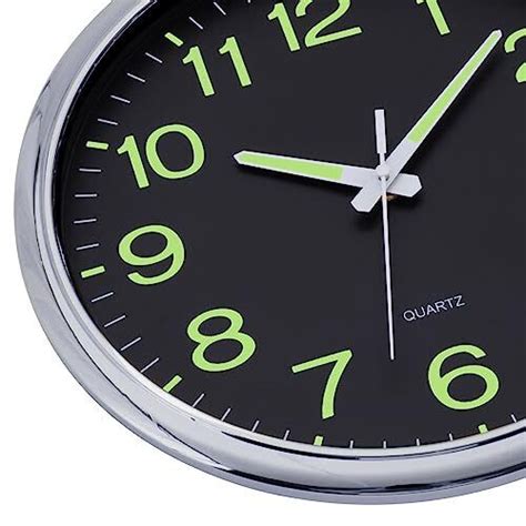 Wall Clock 12 Inch Glow In The Dark Wall Clocks Battery Operated Night