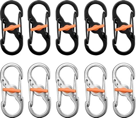 10 Stücke S karabiner klein Schraubkarabiner Karabiner Klein Edelstahl