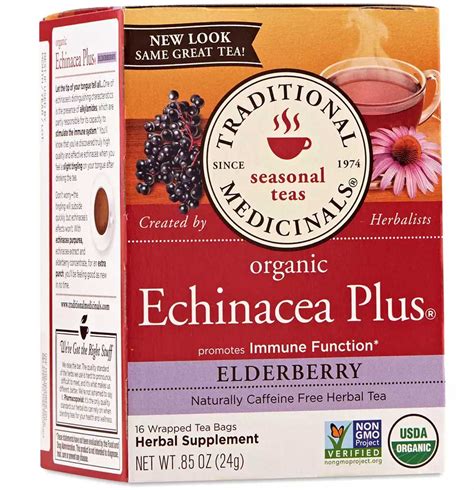 Traditional Medicinals Organic Echinacea Plus Elderberry Seasonal Tea