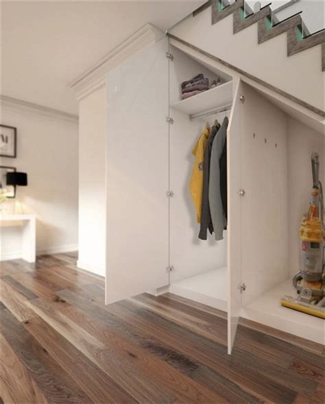 Closet Under Stair Cool Diy Projects Closet Under Stairs