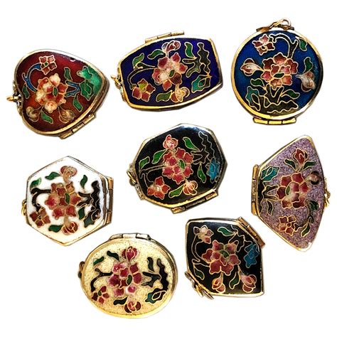 1930 Chinese Export Cloisonné Pill Boxes Collection For Sale at 1stDibs