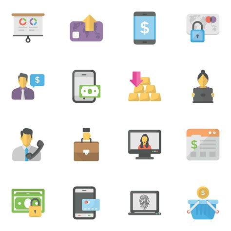 Pack Of Ebanking Icons 36172838 Vector Art At Vecteezy