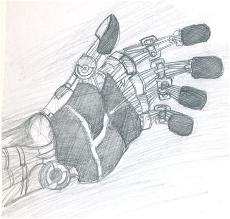 Robotic Hand Drawing Robot Hand Drawing At Getdrawings Bodewasude