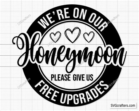 Were On Our Honeymoon Svg Png Wedding Svg King And Etsy