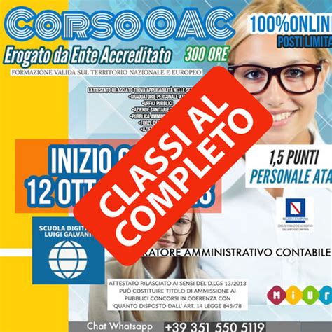 Oac Operatore Amministrativo Contabile Scuola Digitale Luig