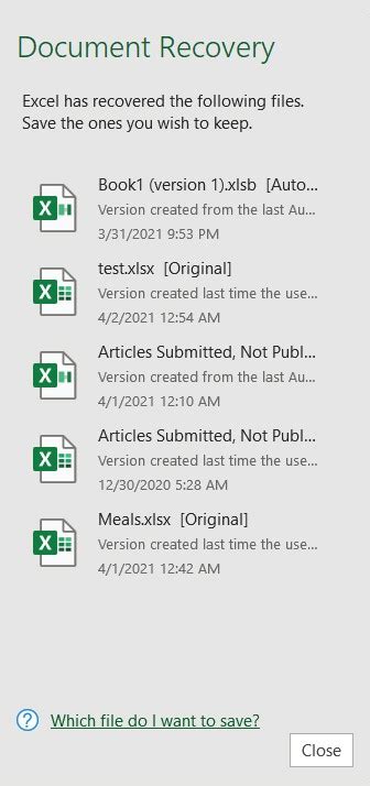 How To Recover Unsaved Excel Files All Options Precautions Excel Riset
