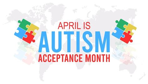 Premium Vector Autism Acceptance Month Observed Every Year In April