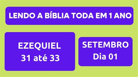 PLANO DE LEITURA DA BÍBLIA TODA EM 1 ANO Pastor Luiz Lopes 01 de