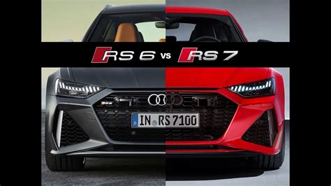 2020 Audi Rs6 Avant Vs 2020 Audi Rs7 Sportback Quick Comparison Youtube