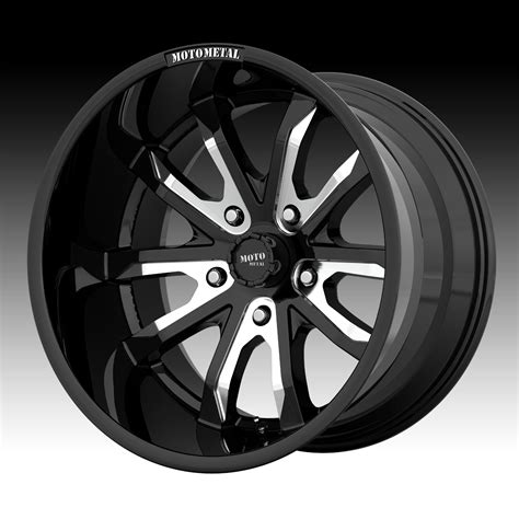 Moto Metal Mo983 Black Milled Custom Wheels Rims Moto Metal Custom