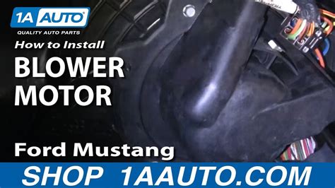 How To Replace Heater Blower Motor With Fan Cage 1994 2004 Ford Mustang