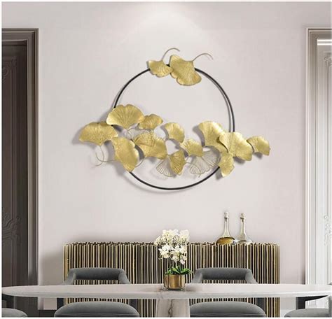 Nouvelle décoration murale chinoise en fer forgé Ginkgo Biloba