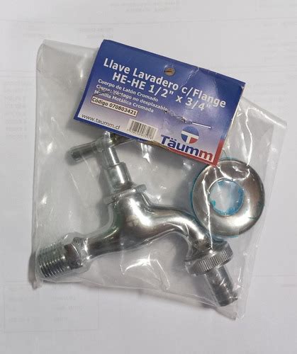 Llave Lavadero Con Flange He He 1 2 X 3 4 Comercialoz Cuotas Sin