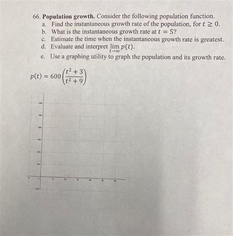 Solved 66. Population growth. Consider the following | Chegg.com 
