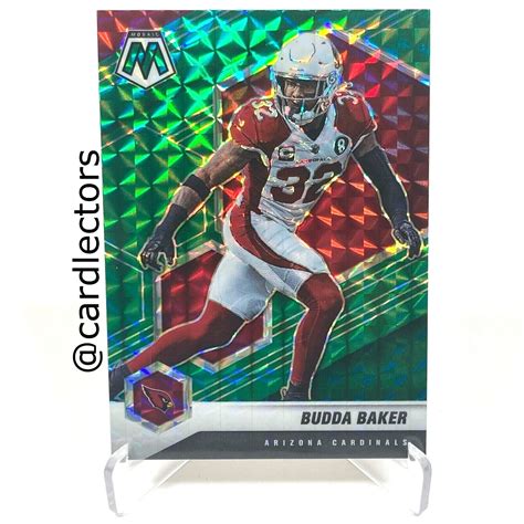 2021 Panini Mosaic Football BUDDA BAKER 13 Green PRIZM Parallel SP