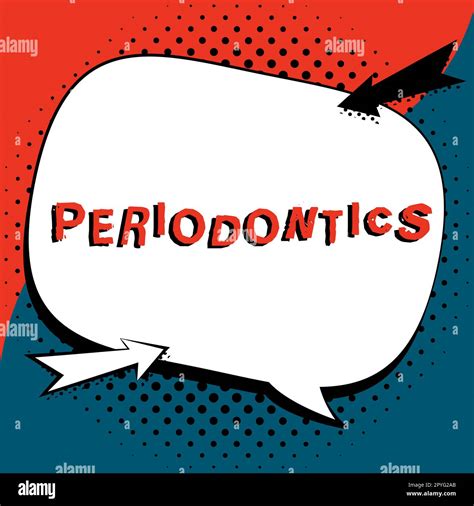 Visualización conceptual Periodoncia La palabra escrita en una rama de