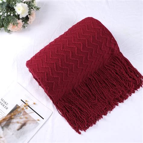 Throw Blanket for Couch, Knit Woven Blanket, Lightweight Decorative ...