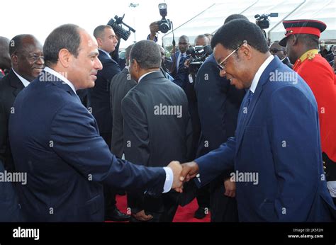 Dar Es Salaam Dar Es Salaam Tanzania 14th Aug 2017 Egyptian President Abdel Fattah Al Sisi