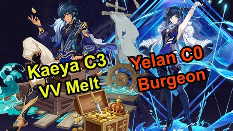 Kaeya C3 Melt Yelan C0 Spiral Abyss Floor 12 Genshin Impact YouTube