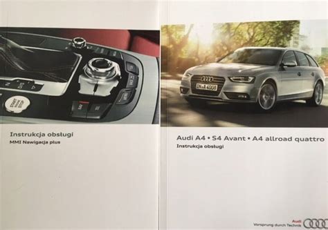 Audi A4 S4 allroad B8 FL 2011 2015 kombi polska instrukcja obsługi