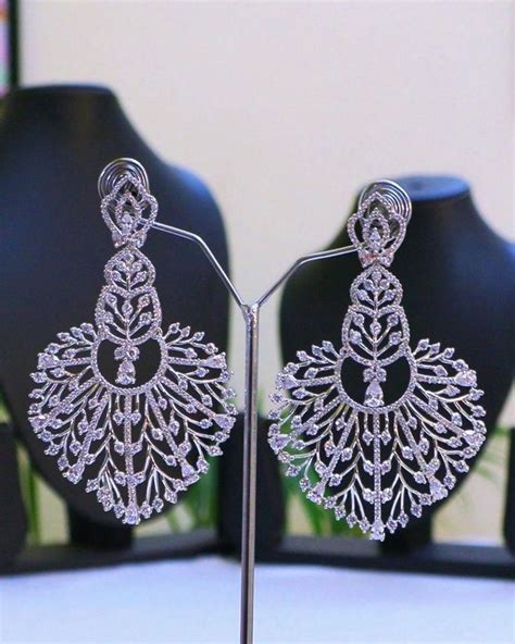 Cz Bridal Earring Cubic Zirconia Earring Trendy Ethnic Earring American