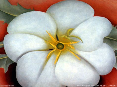 georgia-o-keeffe-white-flower-on-red-earth | This Mama Makes Stuff