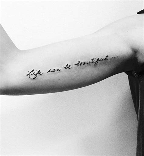 Id Es De Phrases Pour Tatouage Life Can Be Beautiful Phrase