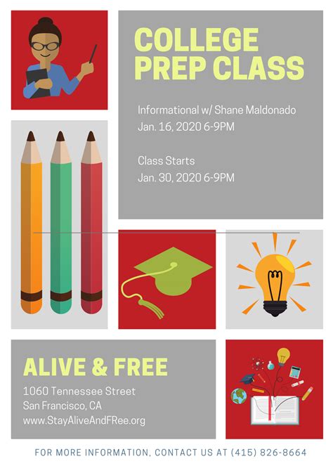 college prep flyer  alive