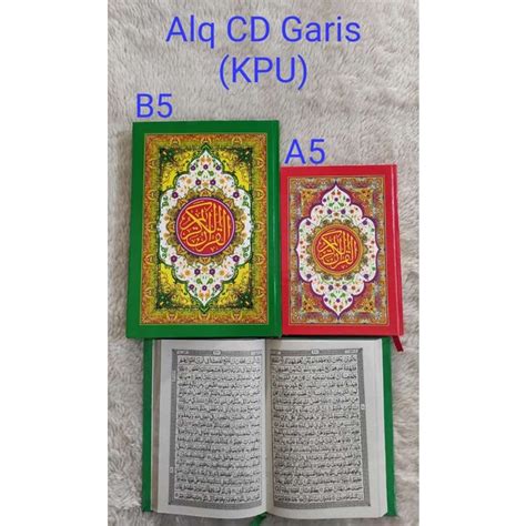 Jual Alquran Non Terjemah Ukuran Std Tanggung A B Quran Cd Garis