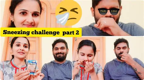 Sneezing Challenge 🤧 Part 2 Tried Long Grass And Mooku Podi 🥵 Youtube