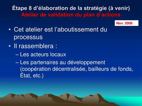 PPT Élaboration dune stratégie municipale concertée dans la commune