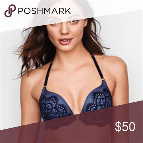 Navy Lace Dream Angel Push Up Bra Victoria S Secret