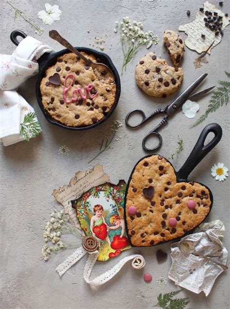 Mini Skillet Chocolate Chip Cookies Biscotti Cotti In Padella Al Forno