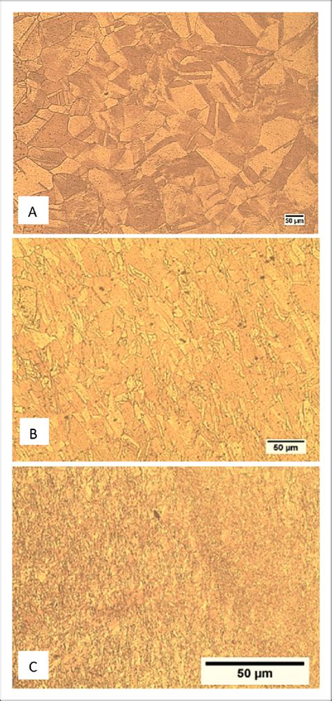 Optical Microscope Image Of Microstructure A Initial Copper B Download Scientific Diagram