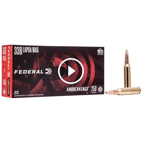 Buy Federal American Eagle Brass 338 Lapua 250 Grain 20 Rounds Online For Sale Georgia Gun Shop