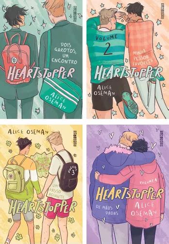 Kit Livros Heartstopper Alice Oseman 4 Volumes Frete Grátis