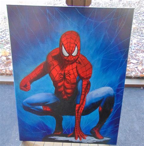 Krc Masterpiece Spiderman With Decoart Premium Acrylic Paint