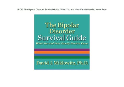 Ppt Pdf The Bipolar Disorder Survival Guide What You And Your