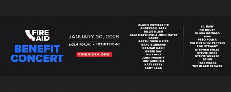 Fireaid Benefit Concert Lineups And Venues Announced Joni Mitchell