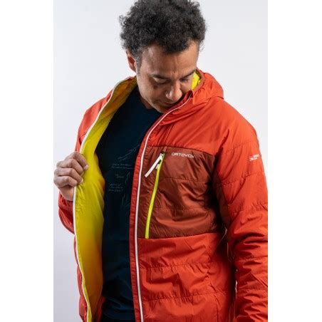 Ortovox Jacket Swisswool Piz Duan Jkt M Size L Color Red Ledge