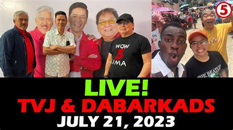 Eat Bulaga Tv 5 Live Streaming July 21 2023 Tito Vic And Joey Dabarkads Youtube