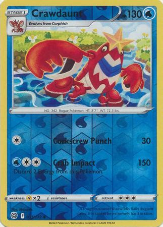 Crawdaunt Reverse Holo Ungraded Pokemon Brilliant Stars